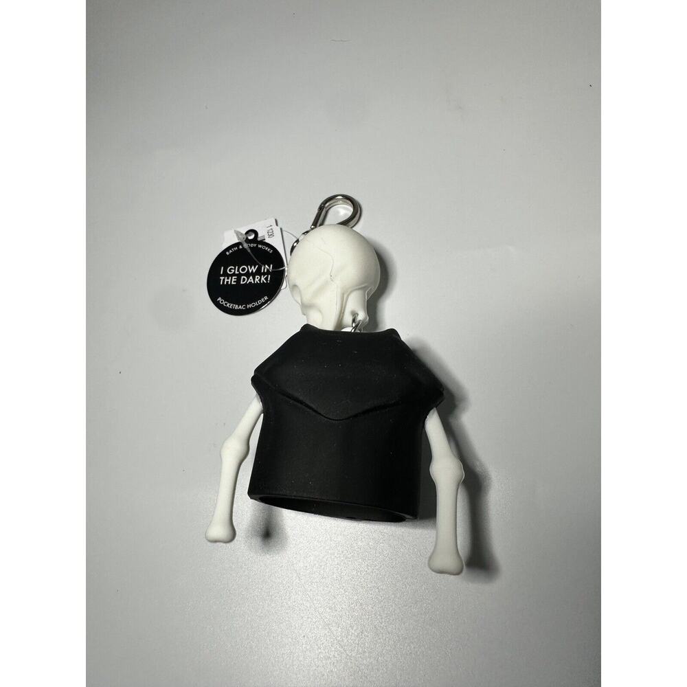 Bath & Body Works GLOW IN THE DARK SKELETON Pocketbac Holder - Picture 2 of 3